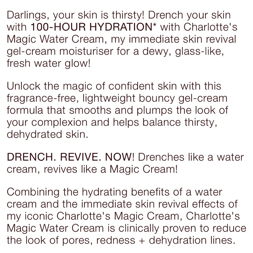 Charlotte Tilbury Charlotte’s Magic Water Cream - Picture 15 of 15